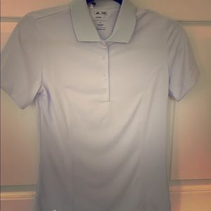 Women’s light blue Adidas golf shirt